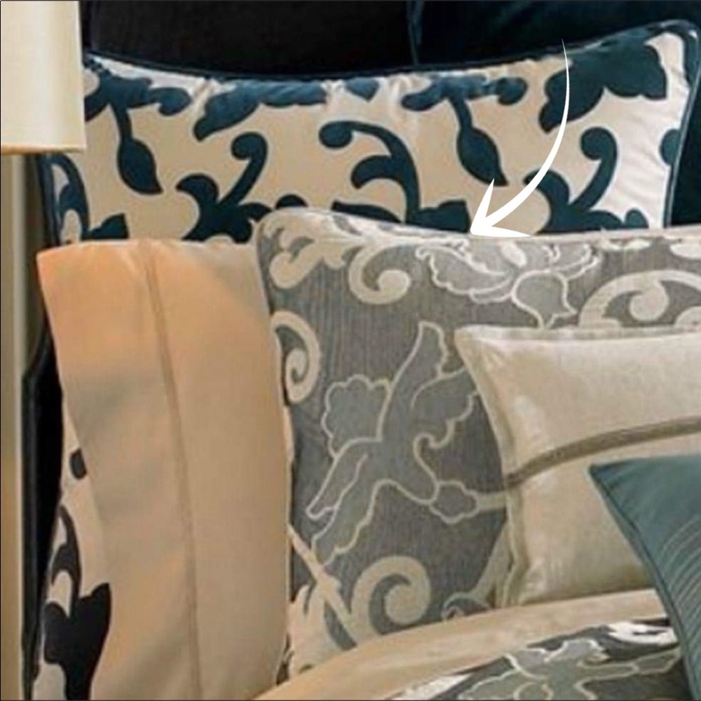 Waterford Ophelia King pillow Sham, Grey/Taupe